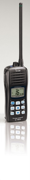 IC-M33 Il primo ricetrasmettitore VHF/FM nautico galleggiante