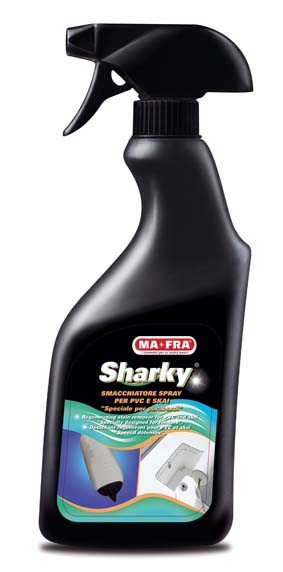Sharky, da MA-FRA lo smacchiatore rigenerante per PVC e Skai