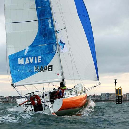 Riccardo Apolloni con “Mavie pour Mapei” realizza il miglior risultato italiano in una oceanica atlantica sui Mini chiudendo con un sesto posto la Les Sables-Les Açores-Les Sables