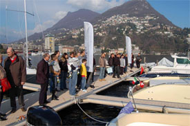 Un padiglione dedicato alle imbarcazioni usate a LuganoNautica 2009